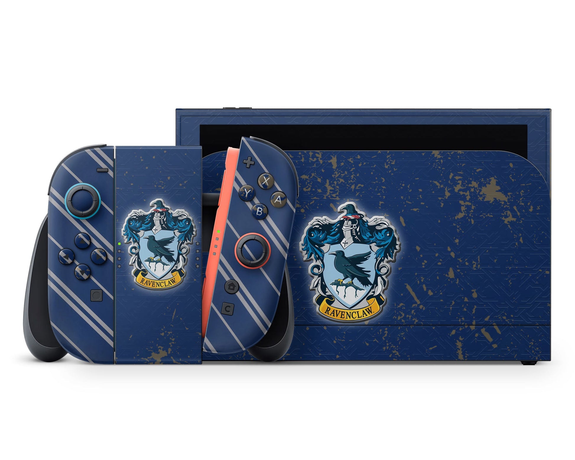 Lux Skins Nintendo Switch 2 Harry Potter Ravenclaw Full Set +Tempered Glass Skins - Pop culture Harry Potter Skin