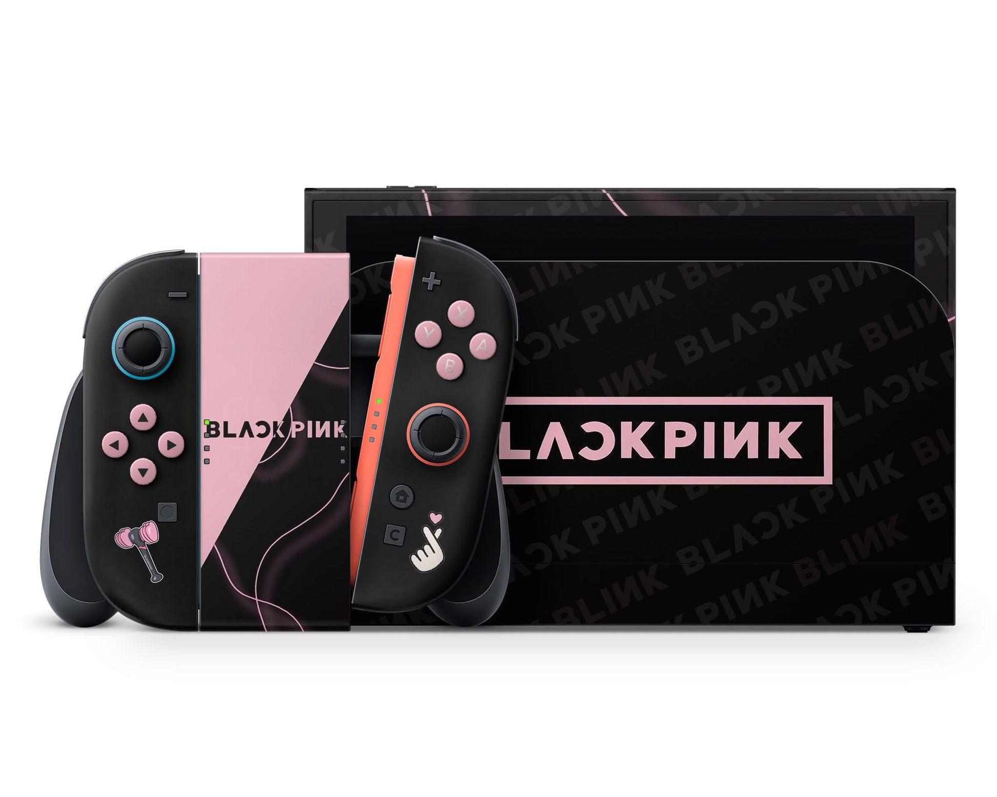 Lux Skins Nintendo Switch 2 BLACKPINK Full Set +Tempered Glass Skins - Pop culture BLACKPINK Skin