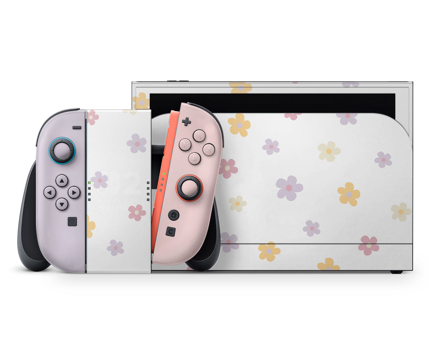 Retro Daisy Flower Nintendo Switch 2 Skin