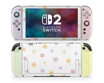 Retro Daisy Flower Nintendo Switch 2 Skin