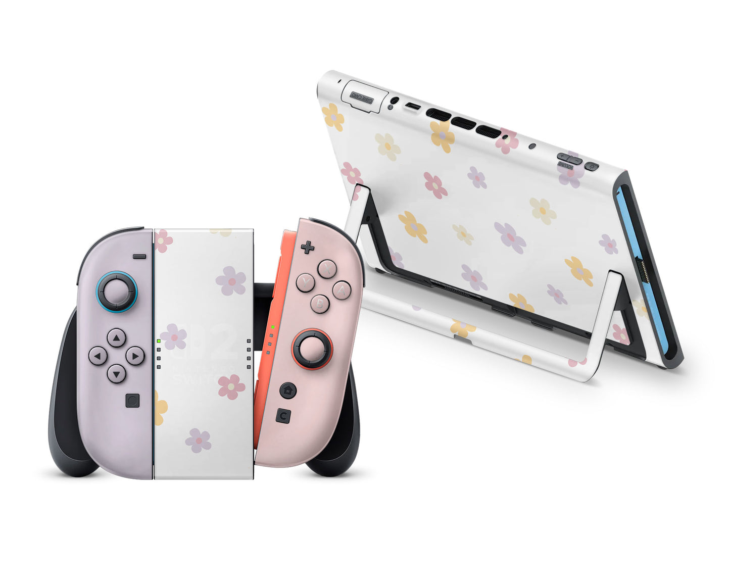 Retro Daisy Flower Nintendo Switch 2 Skin