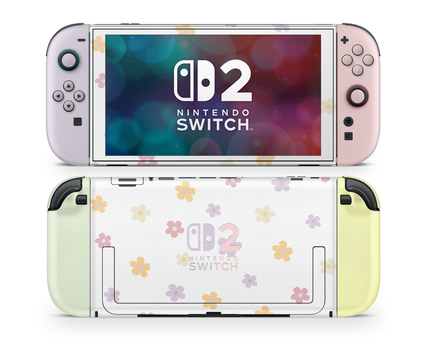 Retro Daisy Flower Nintendo Switch 2 Skin