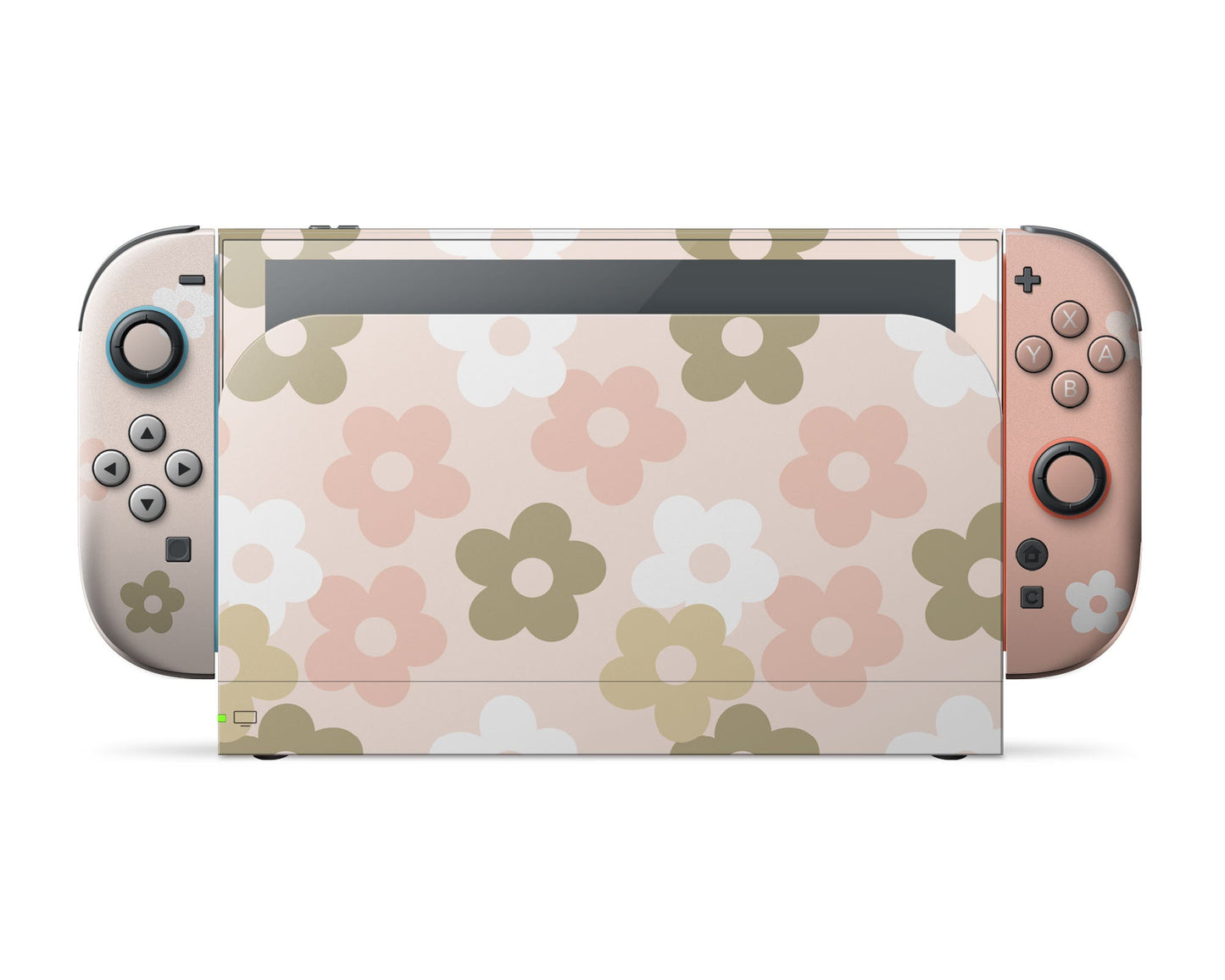 Lux Skins Nintendo Switch 2 Retro Parisian Pink Floral Classic no logo Skins - Art FLoral Skin
