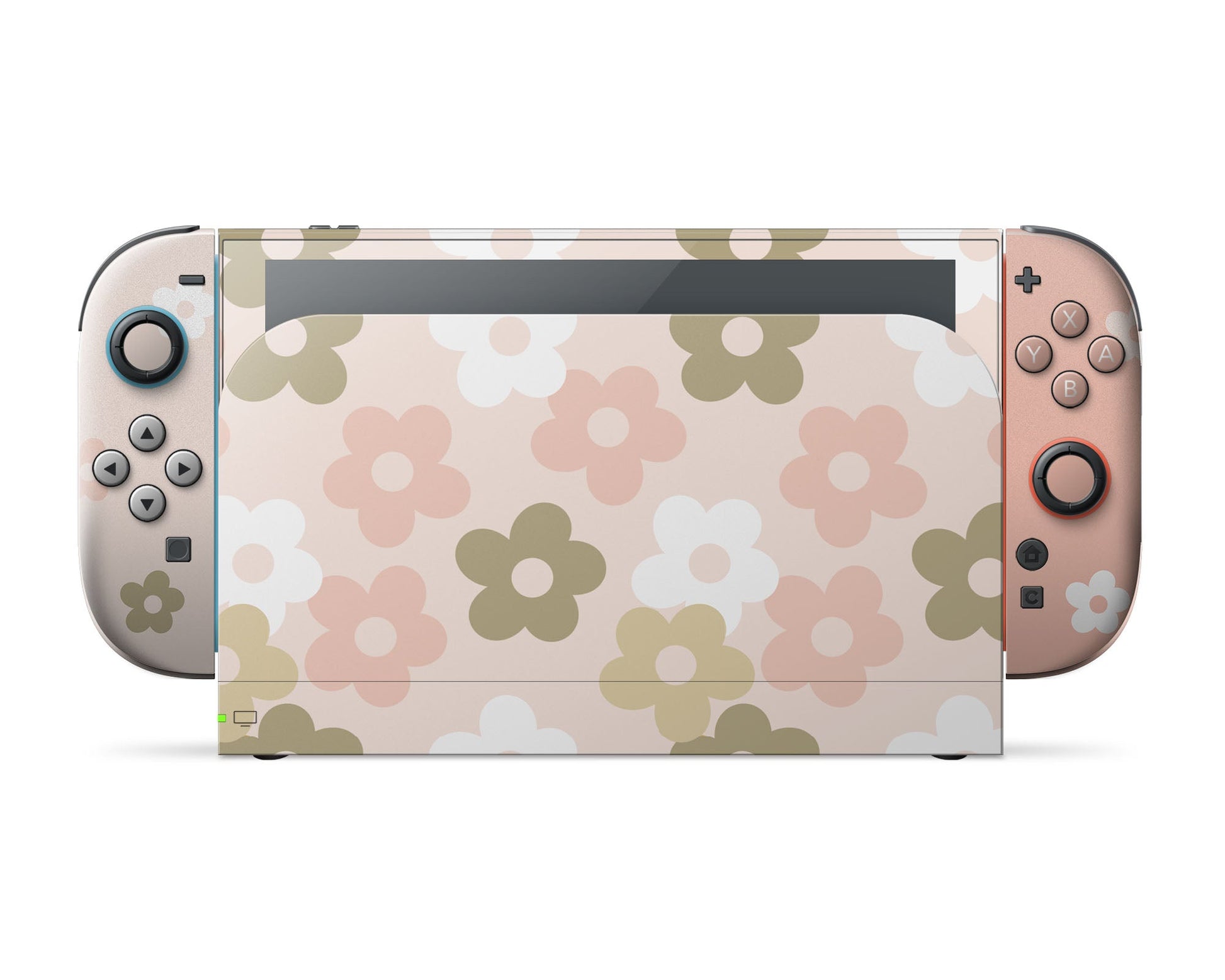 Lux Skins Nintendo Switch 2 Retro Parisian Pink Floral Classic no logo Skins - Art FLoral Skin