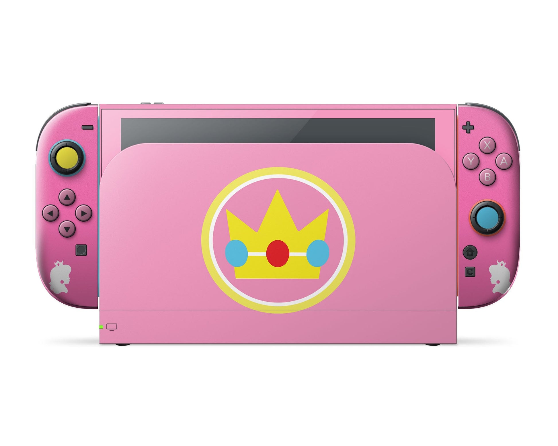 Lux Skins Nintendo Switch 2 Princess Peach Minimalist Full Set Skins - Pop Culture Mario Skin