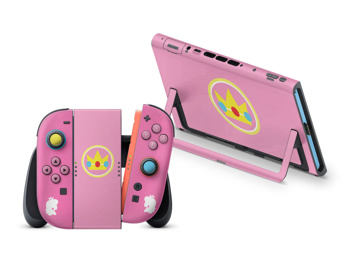 Princess Peach Minimalist Nintendo Switch 2 Skin