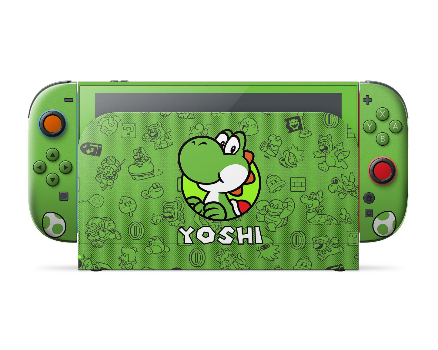 Lux Skins Nintendo Switch 2 Yoshi Minimalist Full Set Skins - Pop Culture Mario Skin