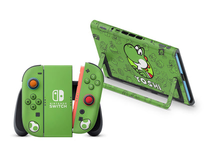 Lux Skins Nintendo Switch 2 Yoshi Minimalist Full Set Skins - Pop Culture Mario Skin