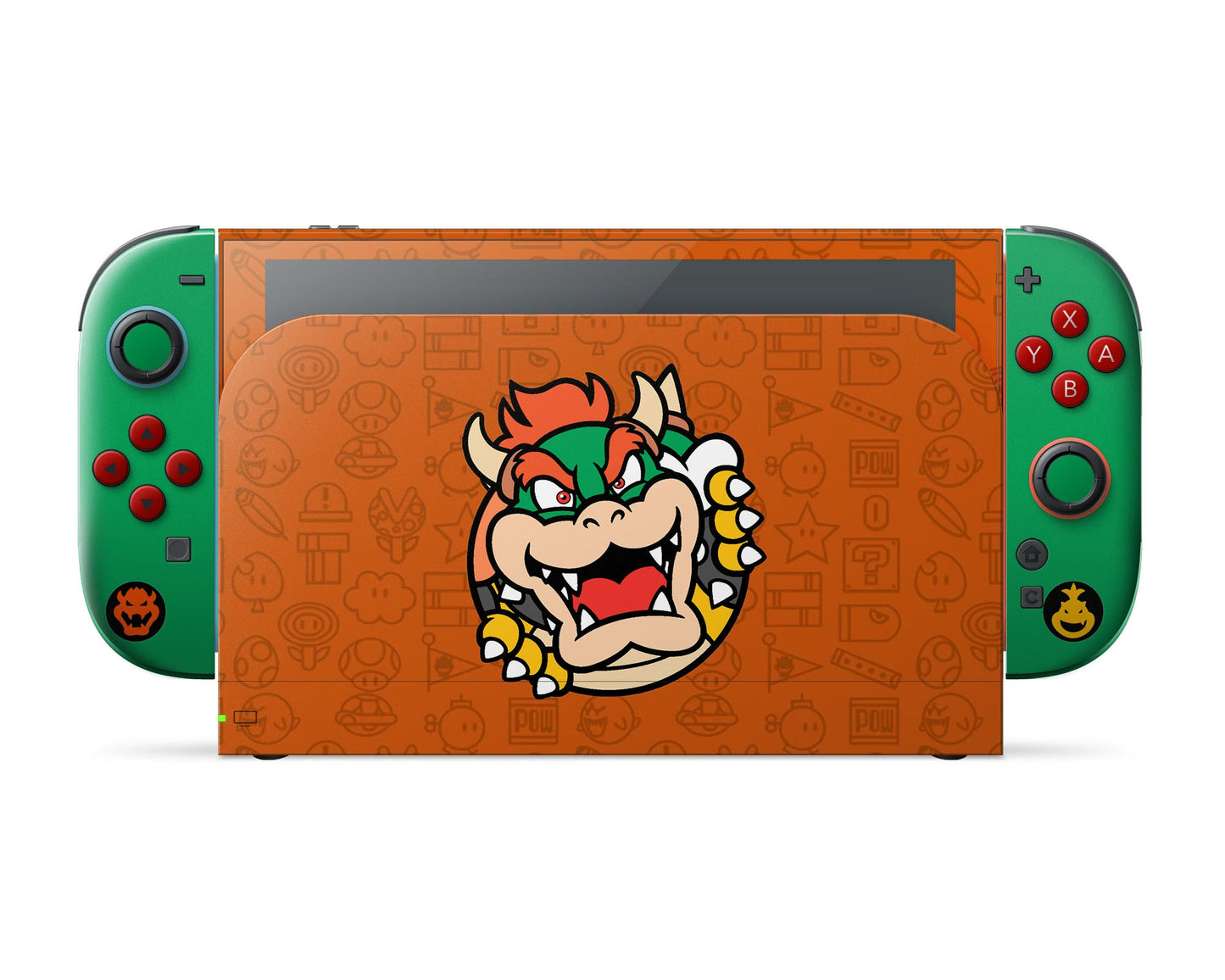 Lux Skins Nintendo Switch 2 Bowser Minimalist Full Set Skins - Pop Culture Mario Skin