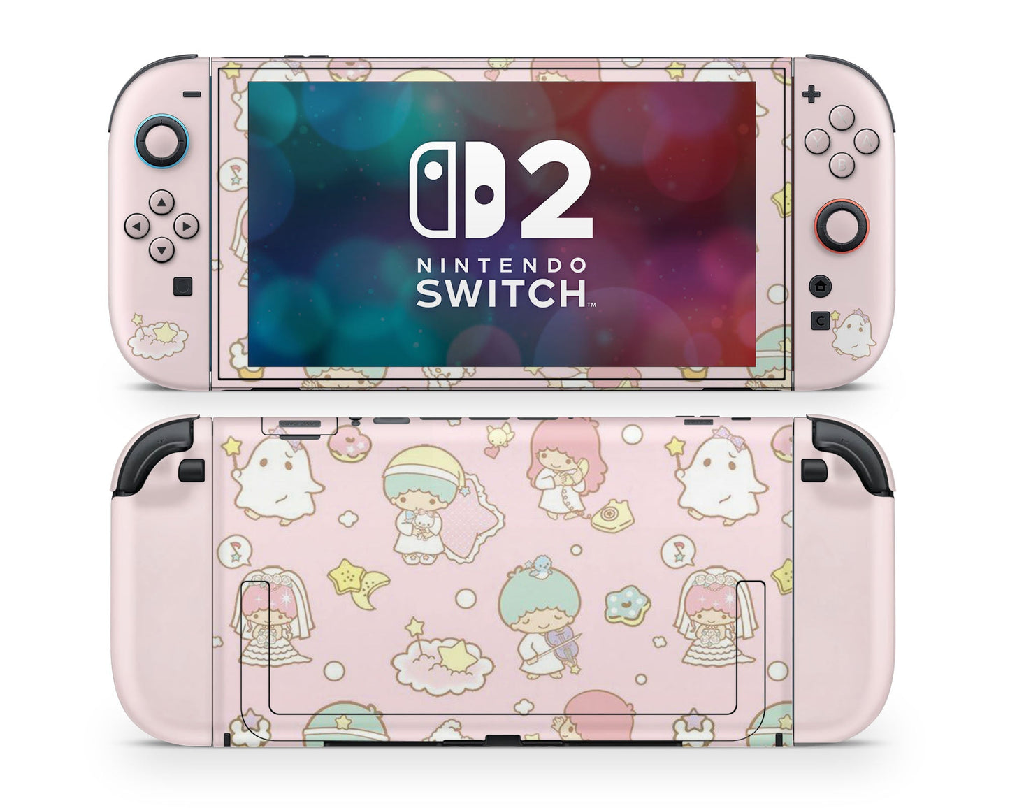 Lux Skins Nintendo Switch 2 Little Twin Stars Pony Joycons Only Skins - Anime Little Twin Stars Skin