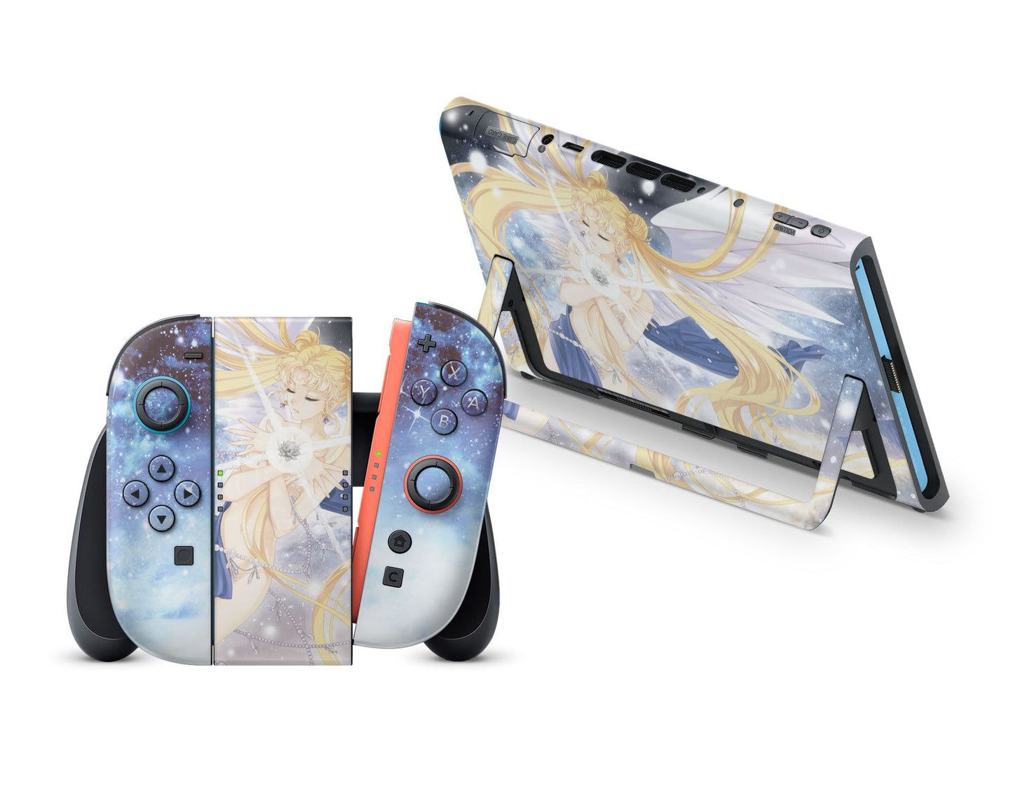Sailor Moon Artistic Blue Nintendo Switch 2 Skin