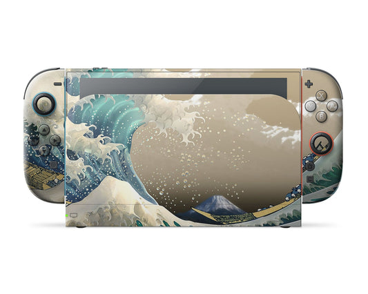 Lux Skins Nintendo Switch 2 Great Wave off Kanagawa Full Set Skins - Art Artwork Skin