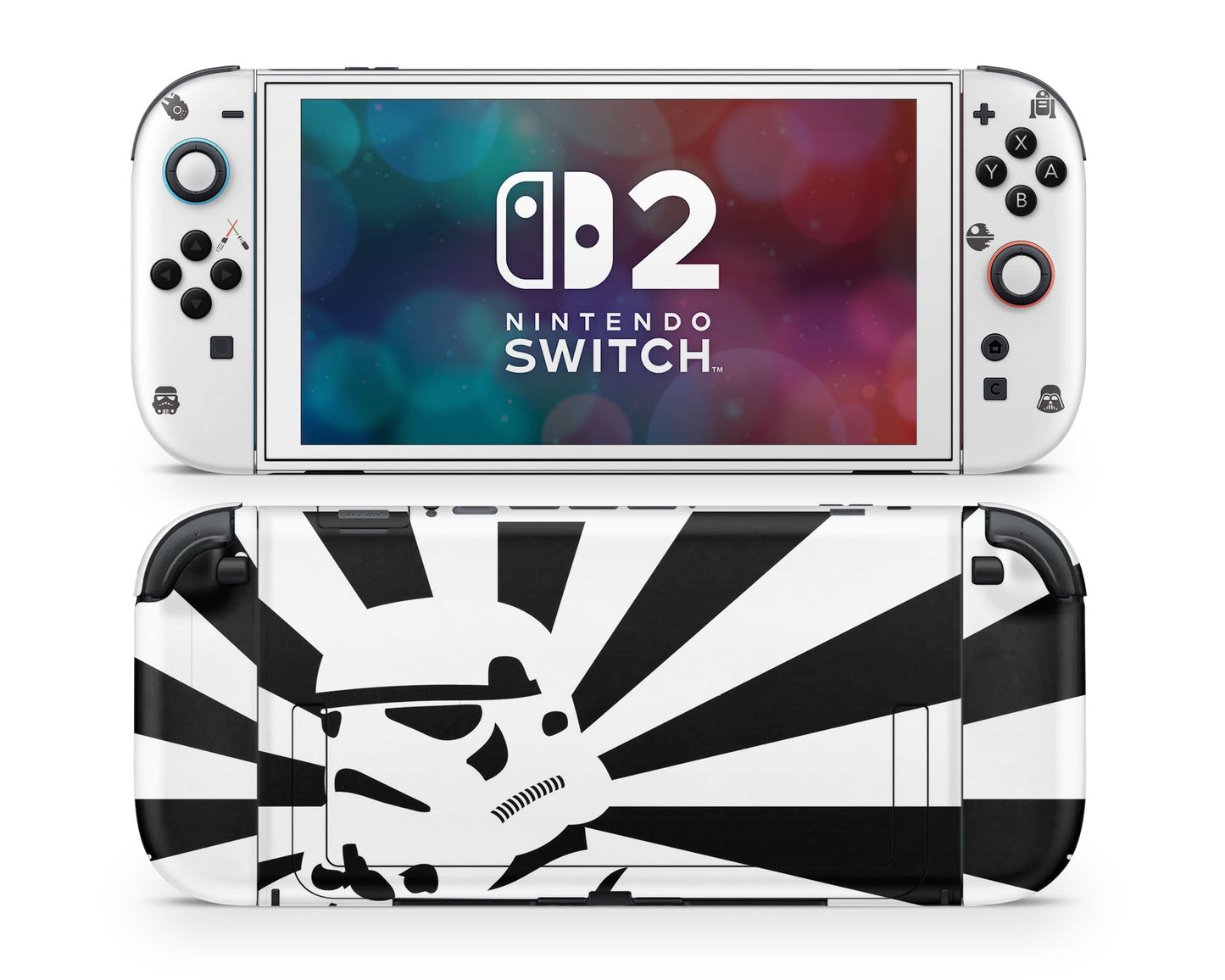 Lux Skins Nintendo Switch 2 Star Wars Stormtrooper White Minimalist Joycons Only Skins - Pop culture Star Wars Skin