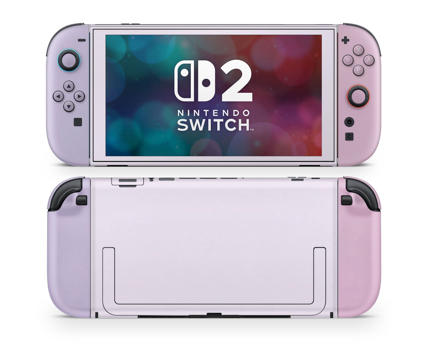 Lux Skins Nintendo Switch 2 Wisteria Dream Purple Colorwave Classic no logo Skins - Solid Colours Colour Blocking Skin