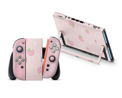 Sweet Strawberry Pink Nintendo Switch 2 Skin