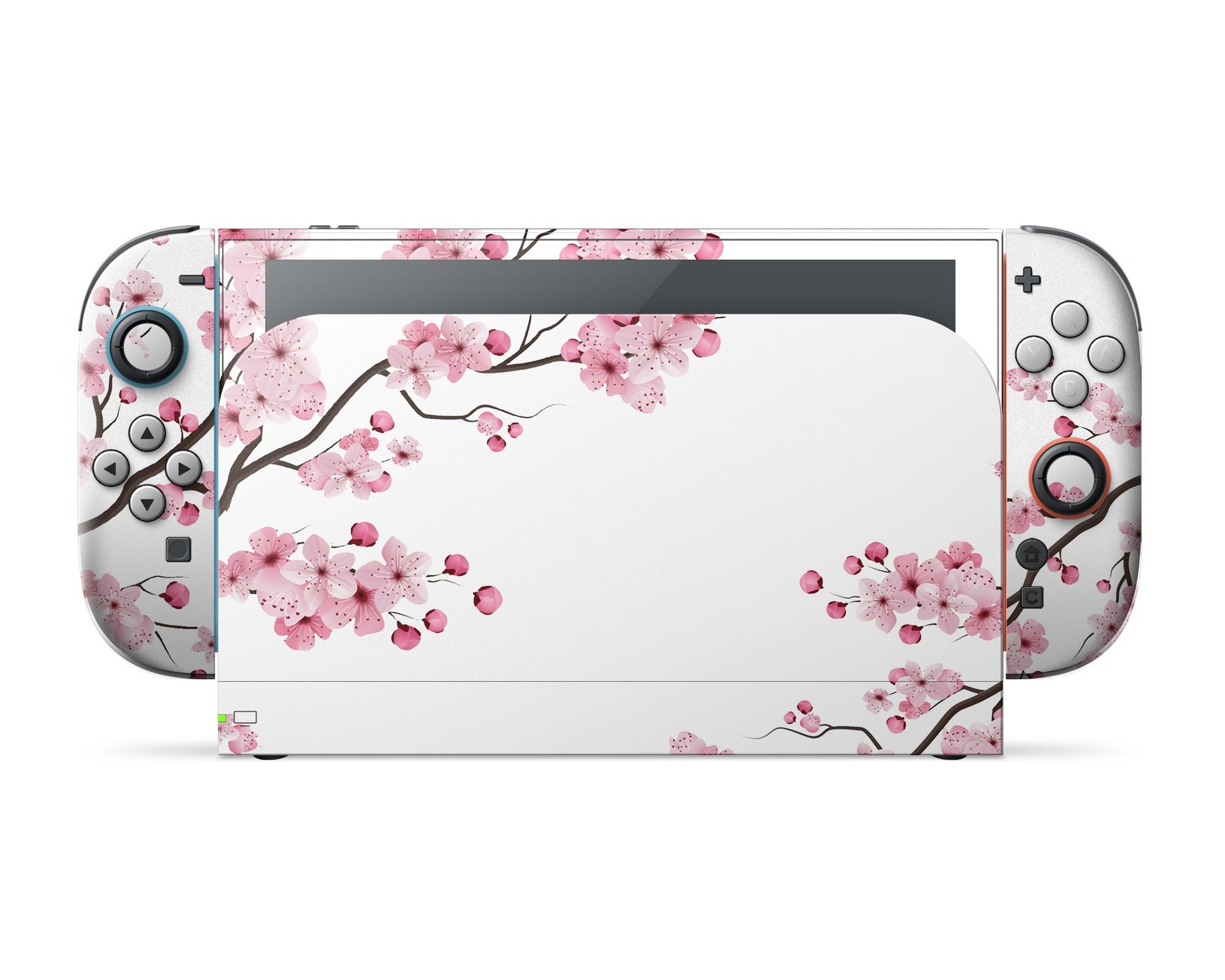 Lux Skins Nintendo Switch 2 White Cherry Blossom Classic no logo Skins - Art Floral Skin
