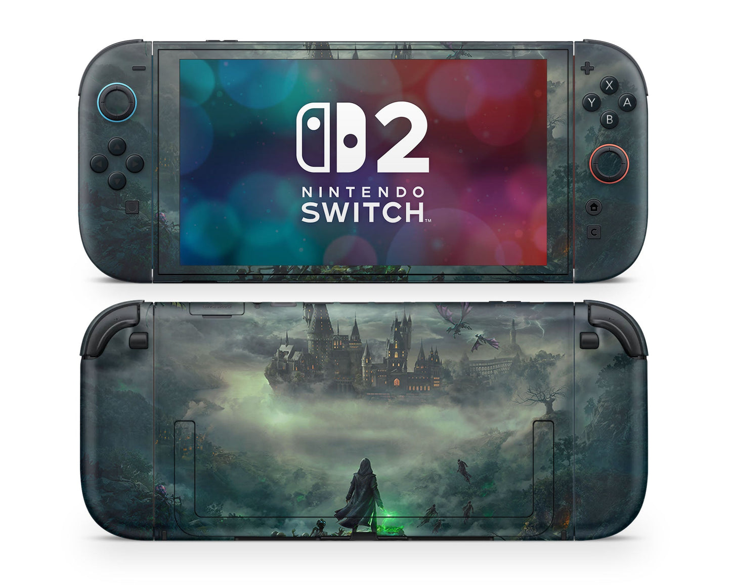 Lux Skins Nintendo Switch 2 Hogwarts Legacy Full Set +Tempered Glass Skins - Pop culture Harry Potter Skin