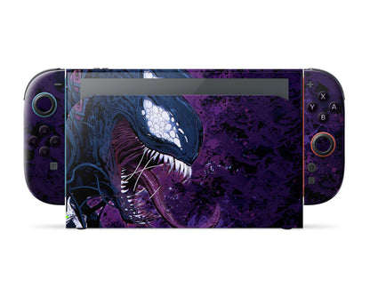 Lux Skins Nintendo Switch 2 Purple Venom Full Set Skins - Pop culture Spiderman Skin