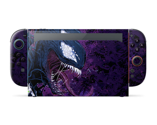 Lux Skins Nintendo Switch 2 Purple Venom Full Set Skins - Pop culture Spiderman Skin