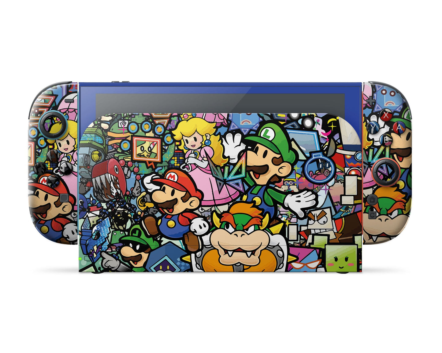 Lux Skins Nintendo Switch 2 Paper Mario Full Set Skins - Pop culture Mario Skin