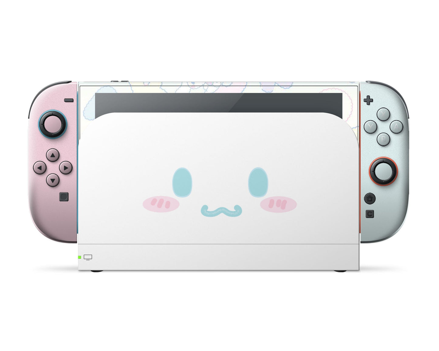 Lux Skins Nintendo Switch 2 Cinnamoroll Cute White Puppy Face Full Set Skins - Anime Cinnamoroll Skin