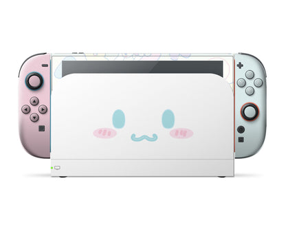 Lux Skins Nintendo Switch 2 Cinnamoroll Cute White Puppy Face Full Set Skins - Anime Cinnamoroll Skin