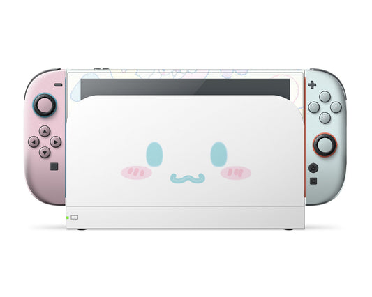 Lux Skins Nintendo Switch 2 Cinnamoroll Cute White Puppy Face Full Set Skins - Anime Cinnamoroll Skin