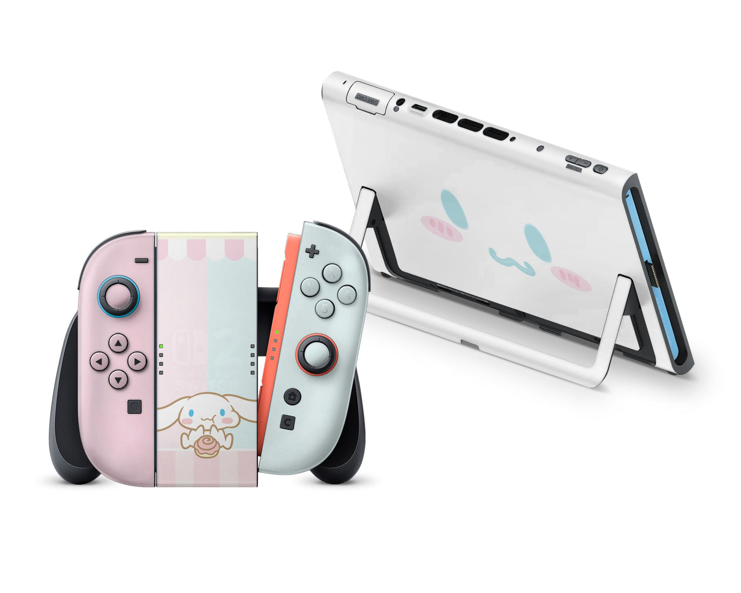 Cinnamoroll Cute White Puppy Face Nintendo Switch 2 Skin