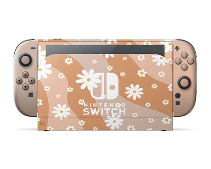 Lux Skins Nintendo Switch 2 Summer Daisy Nintendo logo Skins - Art Floral Skin