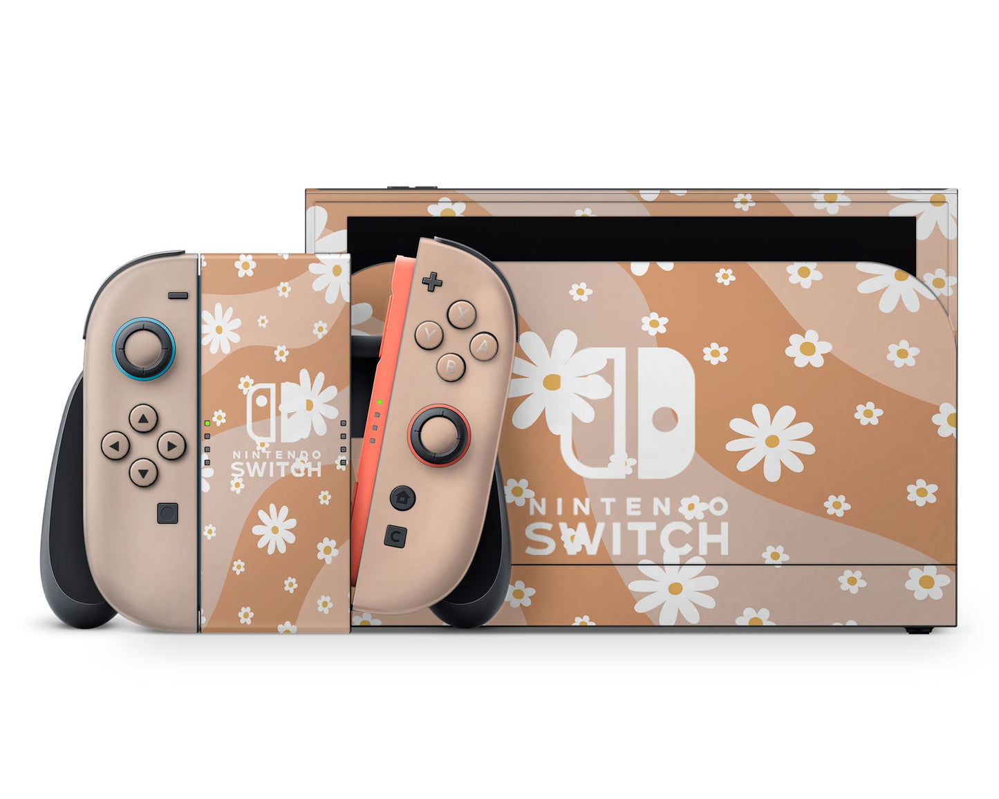 Lux Skins Nintendo Switch 2 Summer Daisy Nintendo logo Skins - Art Floral Skin