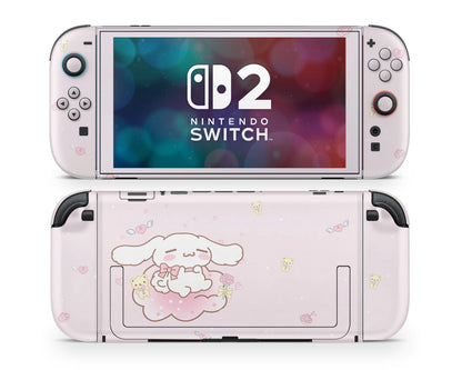 Lux Skins Nintendo Switch 2 Cinnamoroll Cloud Pink Joycons Only Skins - Anime Cinnamoroll Skin
