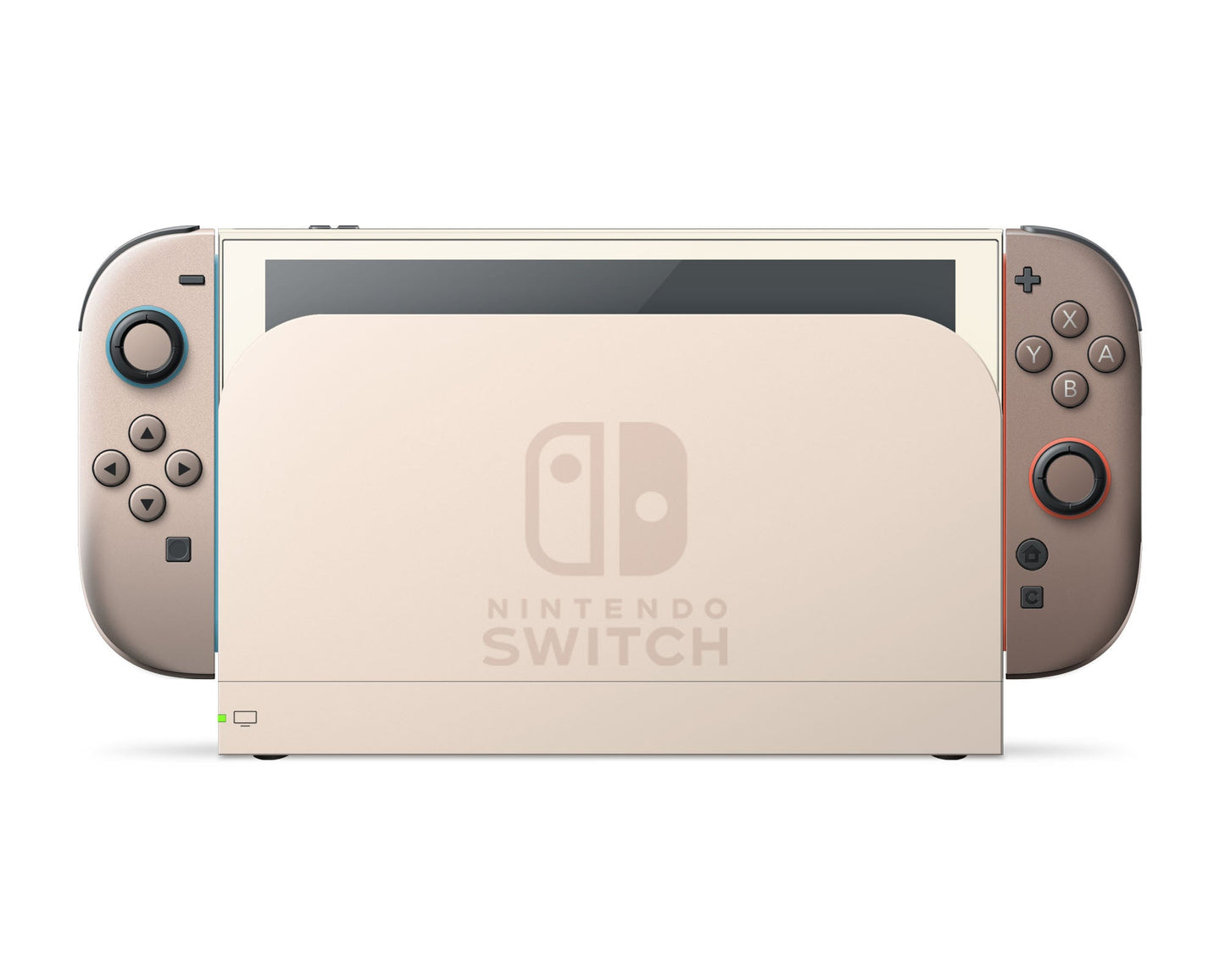 Lux Skins Nintendo Switch 2 Hazelnut Latte Nintendo logo Skins - Solid Colours Colour Blocking Skin
