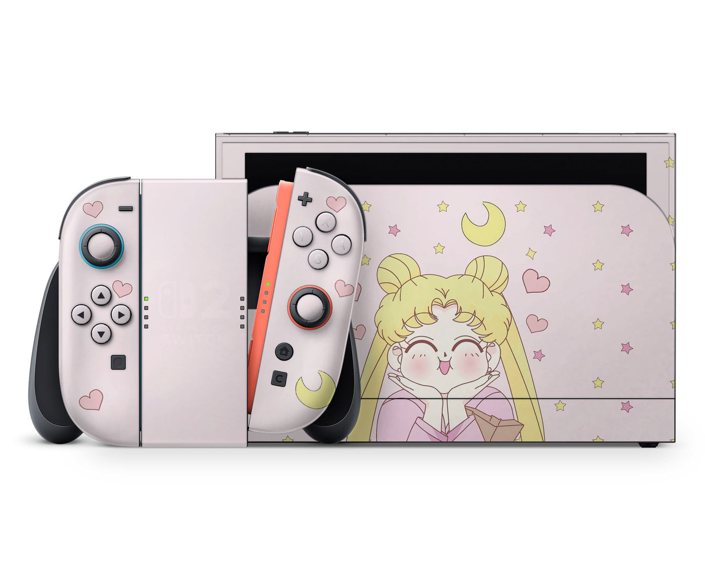 Lux Skins Nintendo Switch 2 Sailor Moon Stars Full Set +Tempered Glass Skins - Pop Culture Sailor Moon Skin