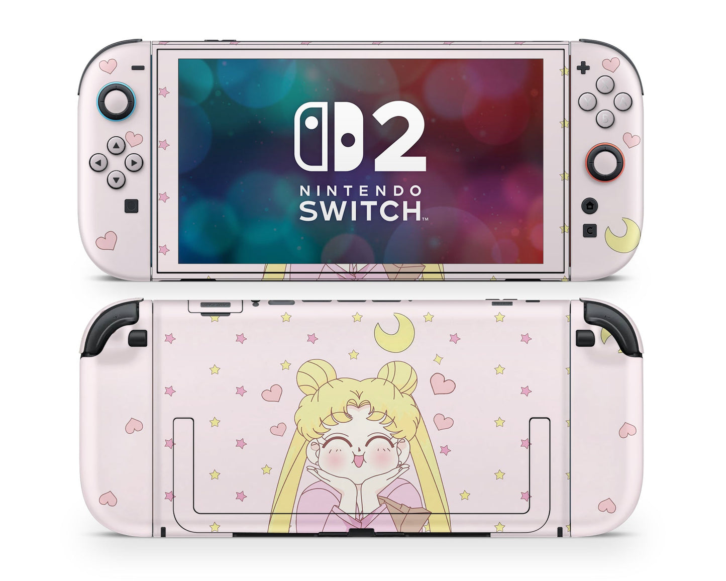 Lux Skins Nintendo Switch 2 Sailor Moon Stars Joycons Only Skins - Pop Culture Sailor Moon Skin