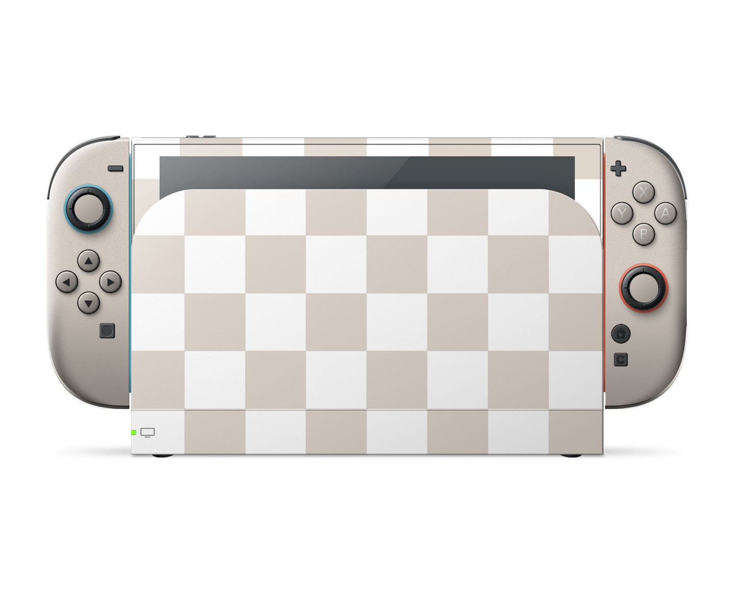 Lux Skins Nintendo Switch 2 Checkered Beige Classic no logo Skins - Pattern  Skin