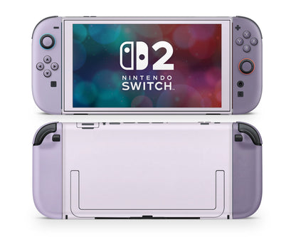 Lux Skins Nintendo Switch 2 Purple Dream Classic no logo Skins - Solid Colours Colour Blocking Skin