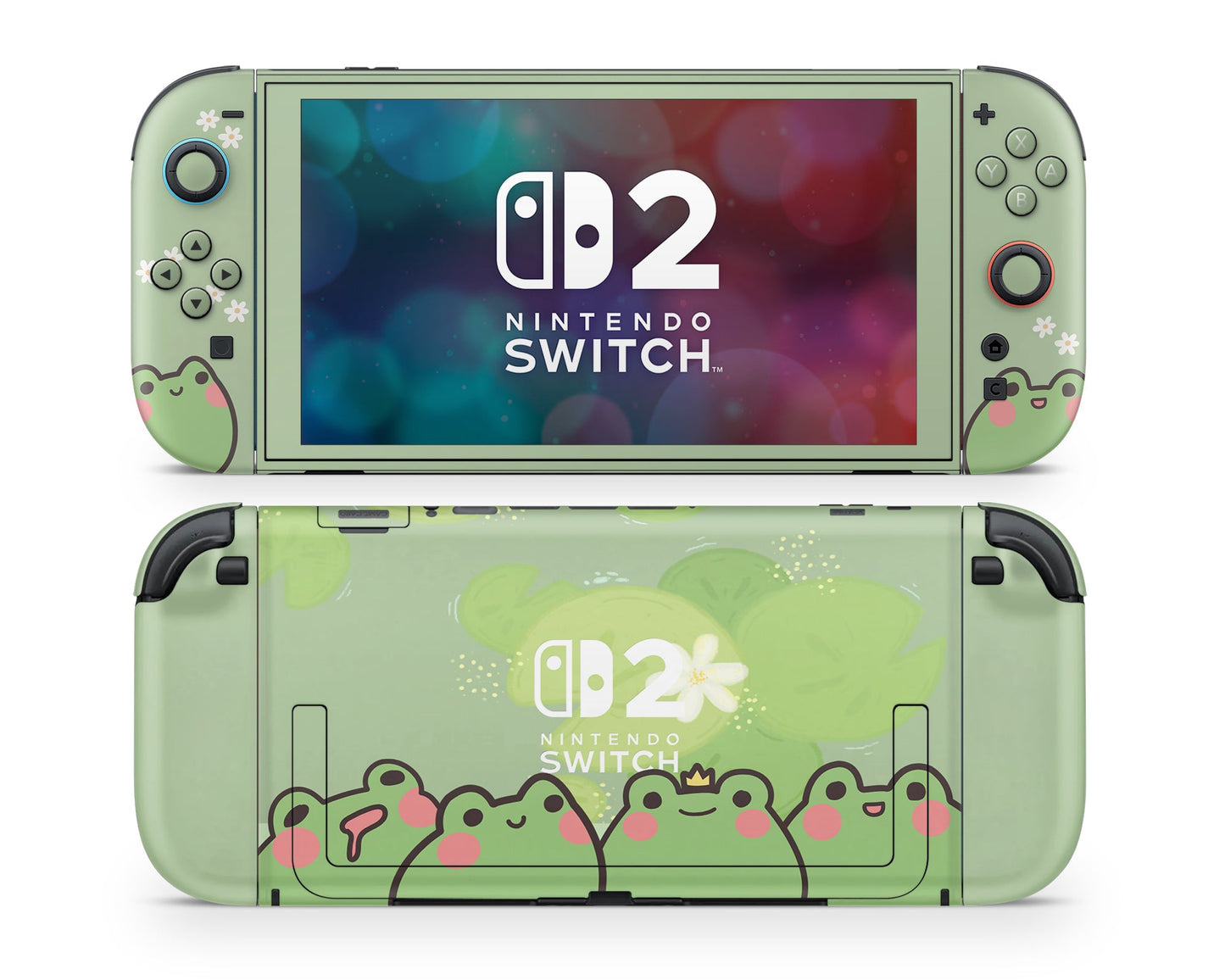 Lux Skins Nintendo Switch 2 Froggy Matcha Joycons Only Skins - Animal  Skin