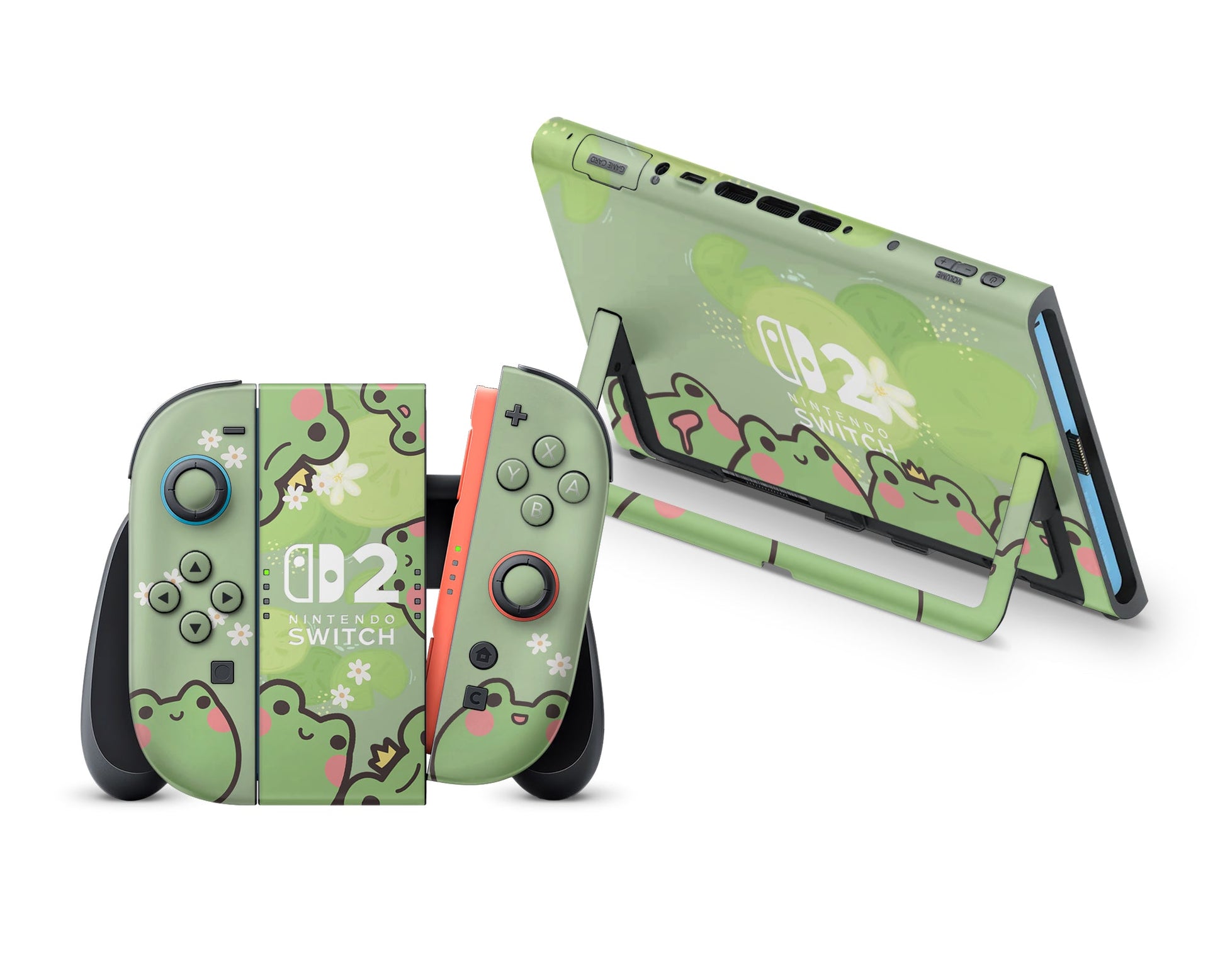Lux Skins Nintendo Switch 2 Froggy Matcha Full Set Skins - Animal  Skin