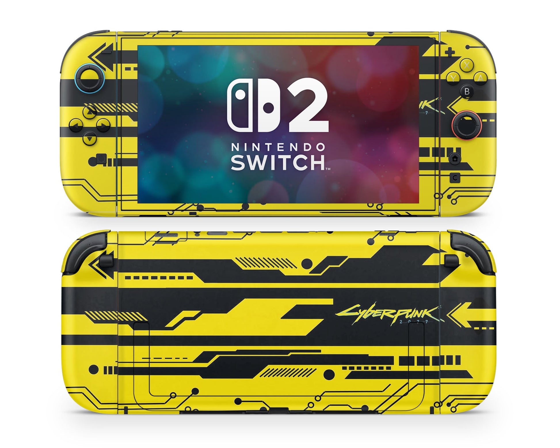 Lux Skins Nintendo Switch 2 Cyberpunk 2077 Joycons Only Skins - Pop culture Cyberpunk Skin