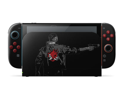 Lux Skins Nintendo Switch 2 Cyberpunk 2077 Samurai Jacket Full Set Skins - Pop culture Cyberpunk Skin