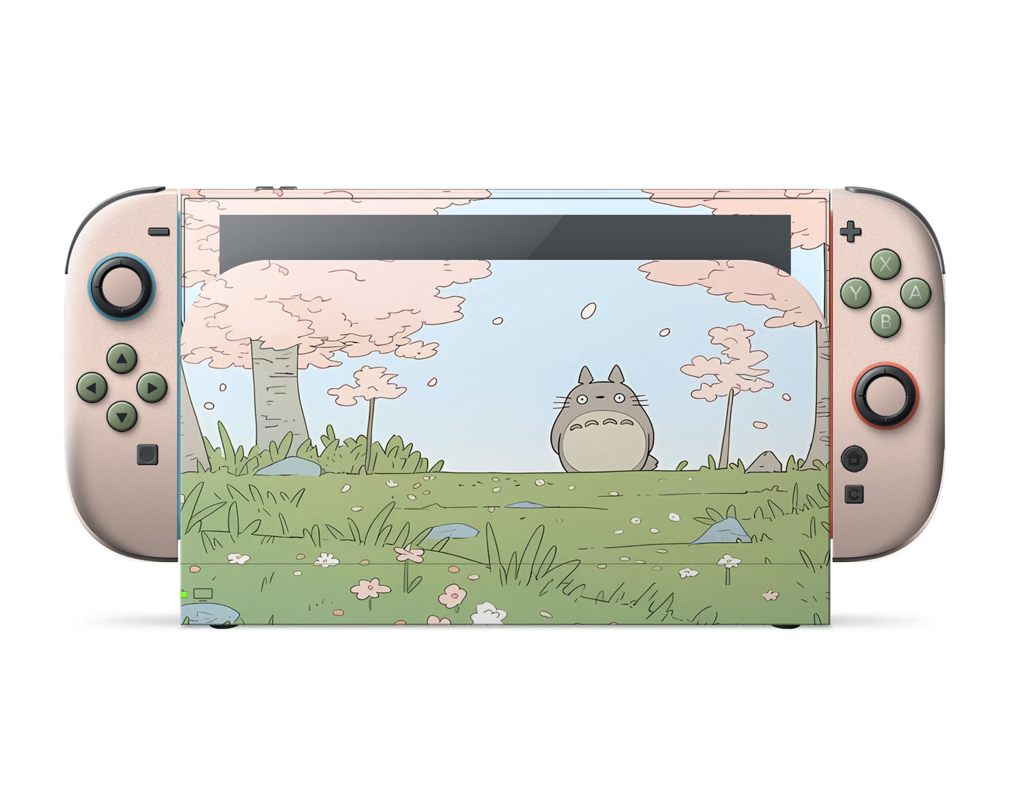 Lux Skins Nintendo Switch 2 Totoro Pretty Pink Fields Full Set Skins - Pop culture Totoro Skin