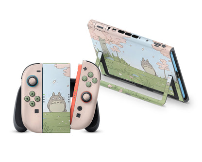 Totoro Pretty Pink Fields Nintendo Switch 2 Skin