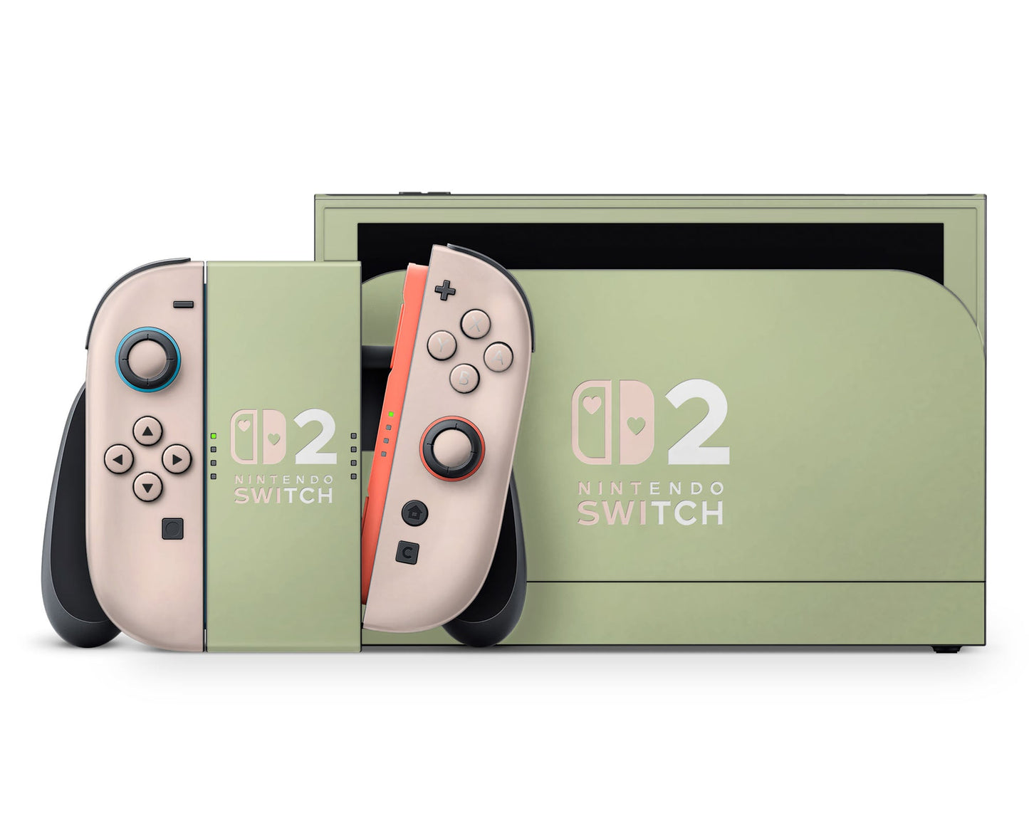Lux Skins Nintendo Switch 2 Strawberry Matcha Hearts logo Skins - Pattern Fruits Skin