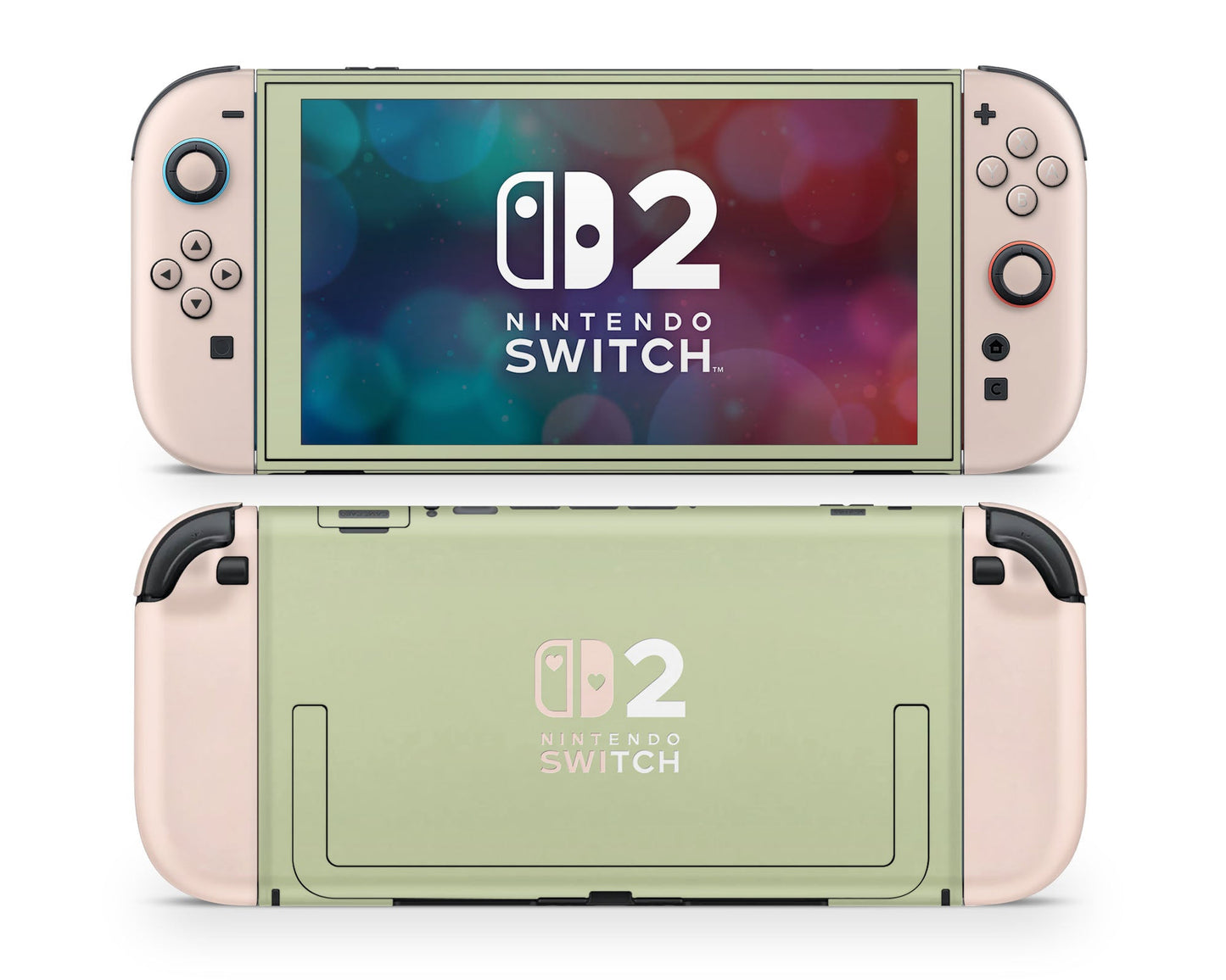 Lux Skins Nintendo Switch 2 Strawberry Matcha Hearts logo Skins - Pattern Fruits Skin