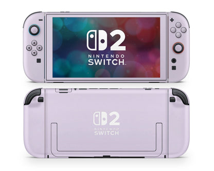 Lux Skins Nintendo Switch 2 Lilac Nintendo logo Skins -   Skin
