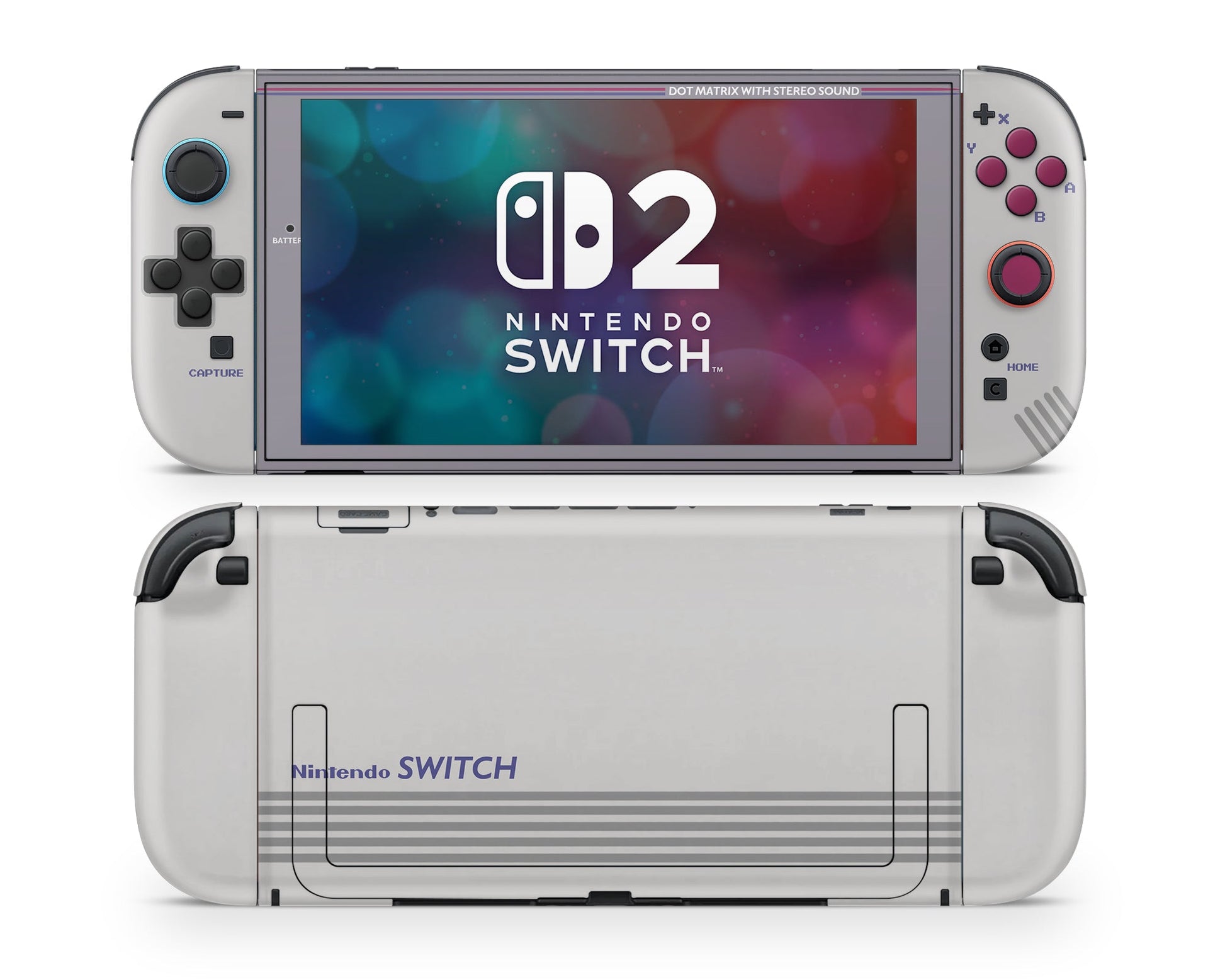 Lux Skins Nintendo Switch 2 Retro Game Boy Joycons Only Skins - Pop culture Retro Skin