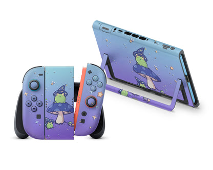 Lavender Teal Witch Frog Nintendo Switch 2 Skin