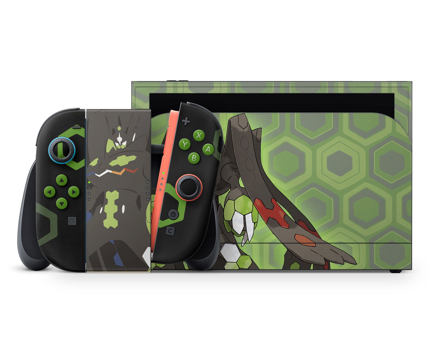 Lux Skins Nintendo Switch 2 Zygarde Minimalist Pokemon Z-A Full Set +Tempered Glass Skins - Pop culture Pokemon Skin