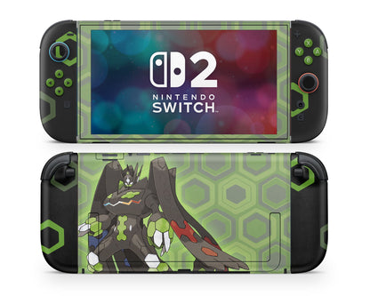 Lux Skins Nintendo Switch 2 Zygarde Minimalist Pokemon Z-A Joycons Only Skins - Pop culture Pokemon Skin
