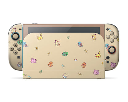 Lux Skins Nintendo Switch 2 Cosy Pokemon Pattern Full Set Skins - Pop culture Pokemon Skin
